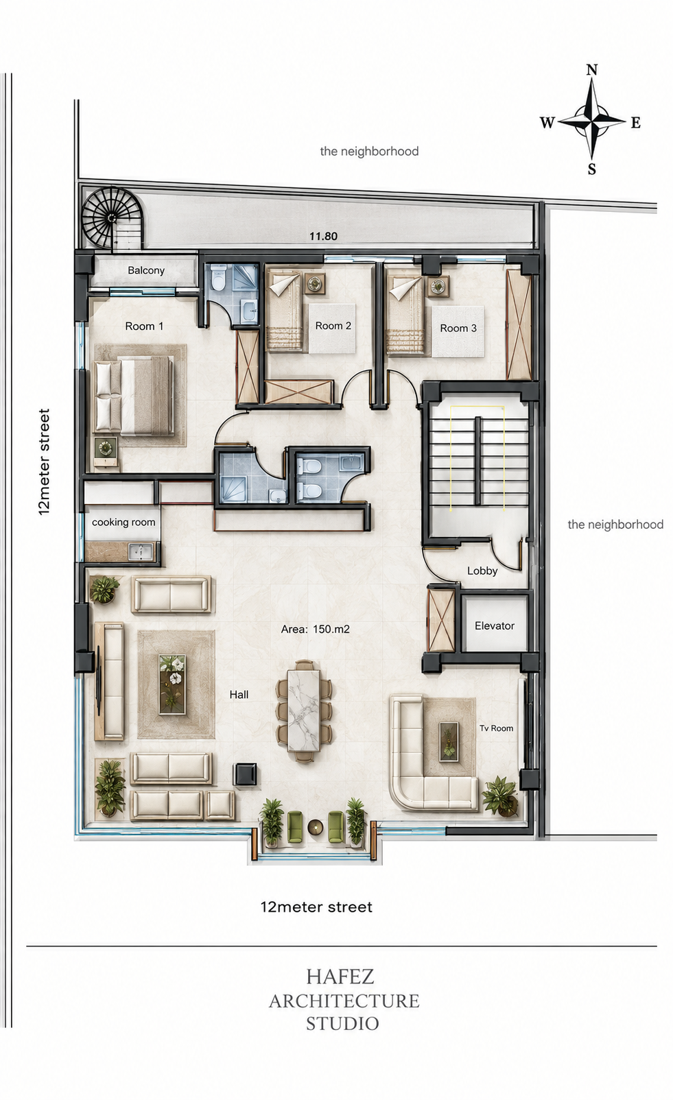 Mazda residential building floor 4